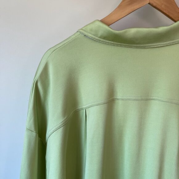 BNWT Aritzia Babaton "Bowling" Shirt Pistachio Green - Picture 7 of 13